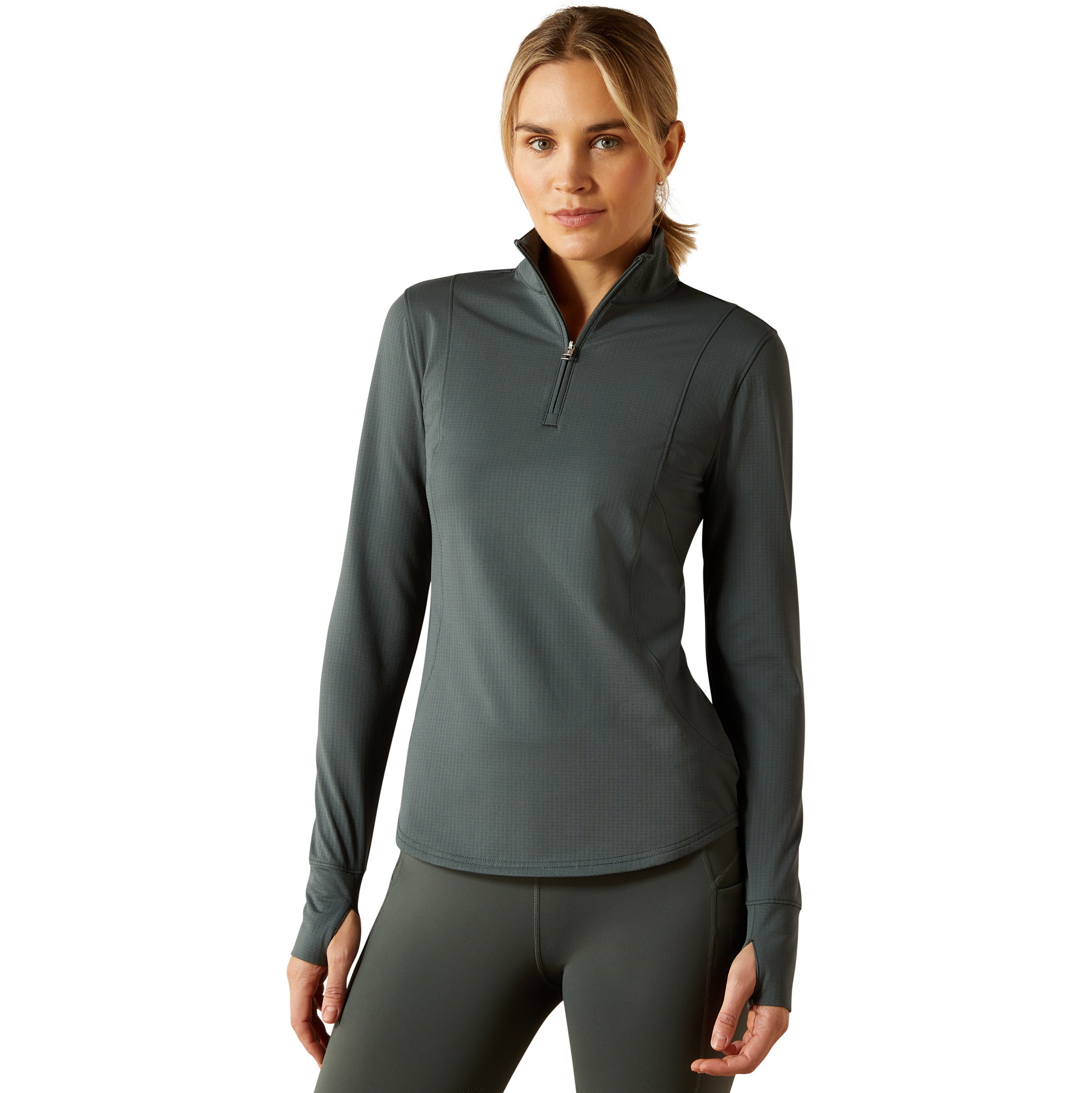 2025 Ariat Womens Gridwork 2.0 1/4 Zip Baselayer 10062295 - Urban Chic